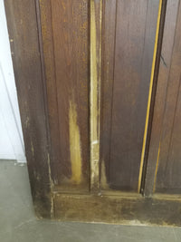 34" x 82" Wooden Door with Frosted Glass Panel