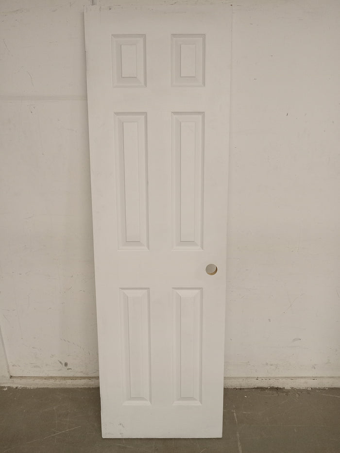 24" x 79" White Six Panel Door