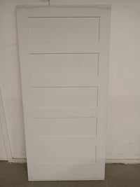 38" x 80" Trimlite Primed Shaker Panel Interior Door