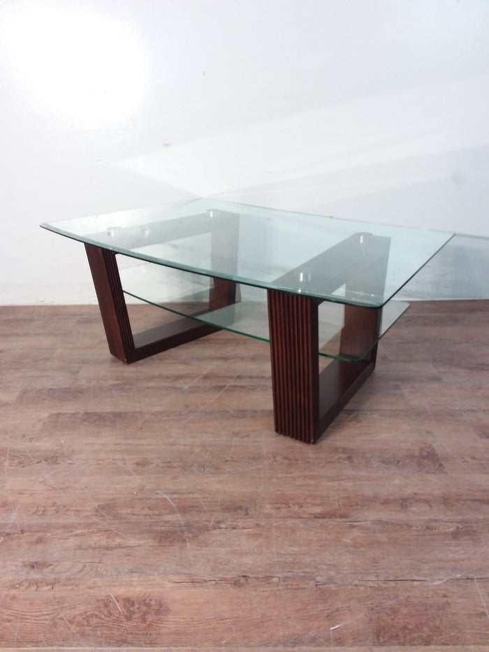 Two Level Glass Coffee Table