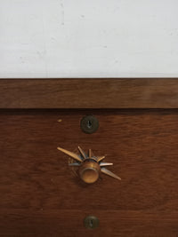37"W Antique 4 Drawer Desk