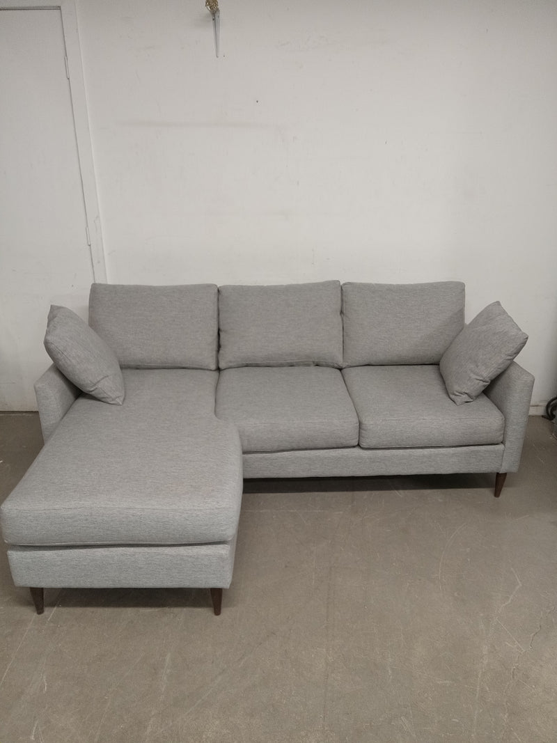 URBAN BARN Malcolm Sectional Sofa Chaise Simplex Shell 83" W