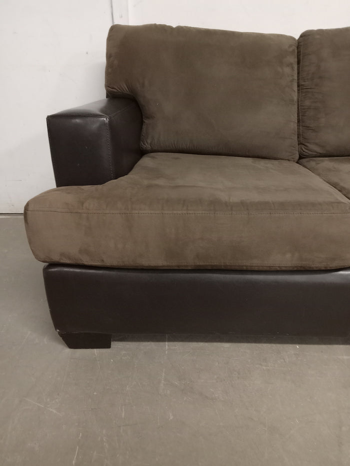 MAX HOME Dark Brown 3 Seater Sofa 85"W