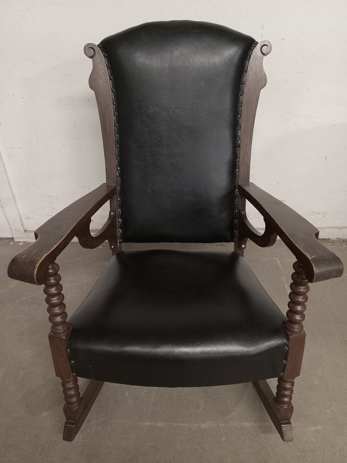 Antique Solid Wood Rocking Chair 26.5"W
