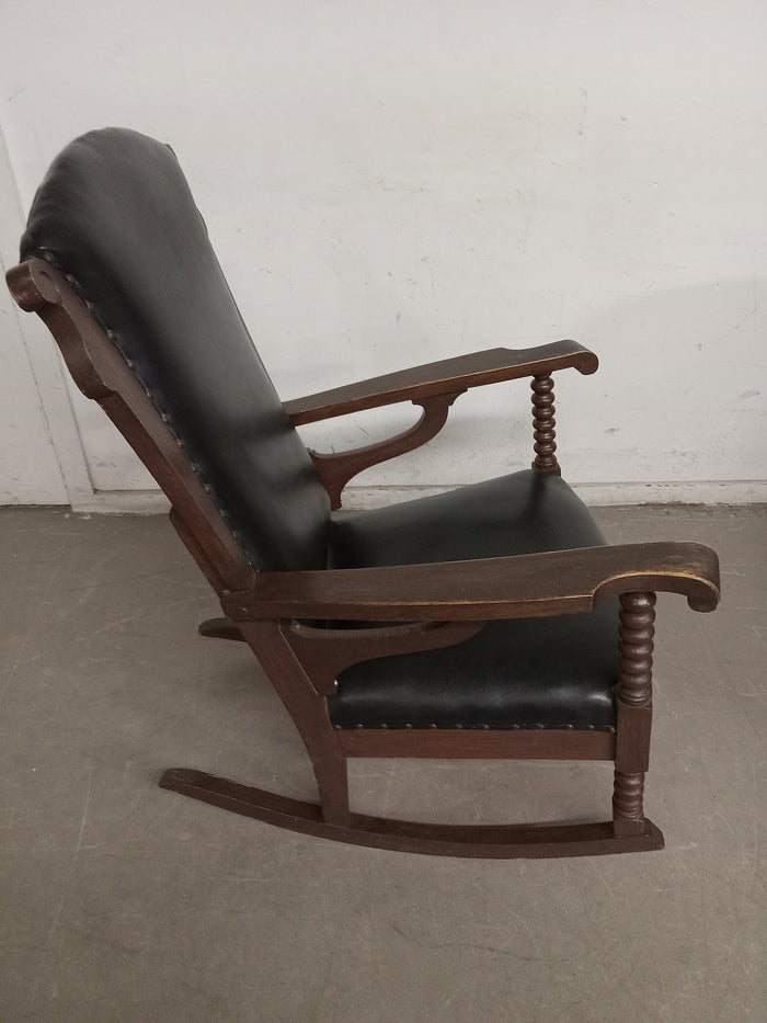 Antique Solid Wood Rocking Chair 26.5"W