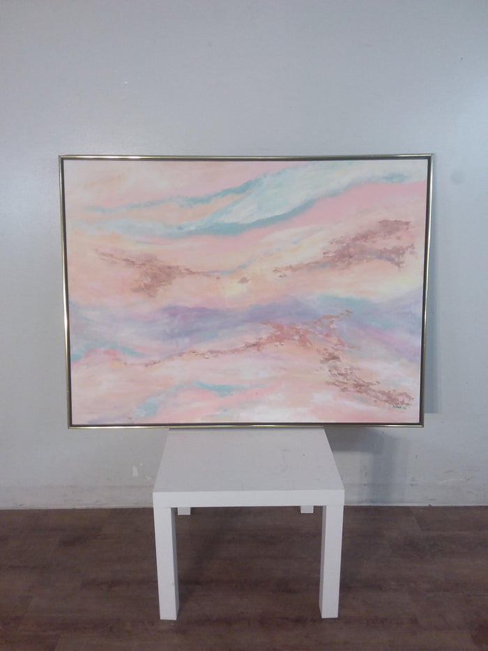 Ethereal Abstract Framed Painting