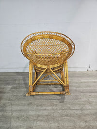 Bamboo Cane Rocking Chair