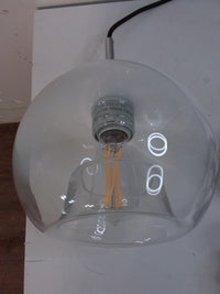 Chrome And Glass Pendant Light