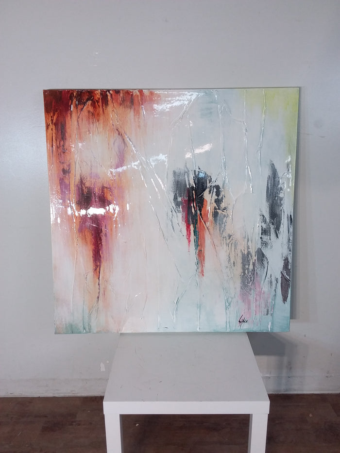 Large Abstract Photo On Canvas