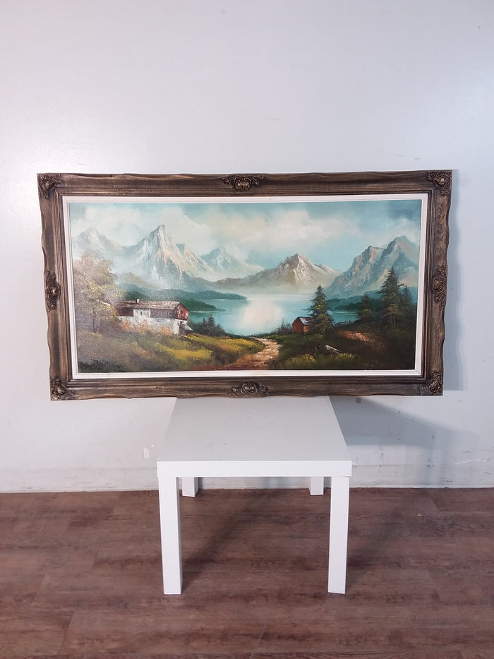 Mountain Scene Framed Painting