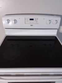 White Glass Top Stove