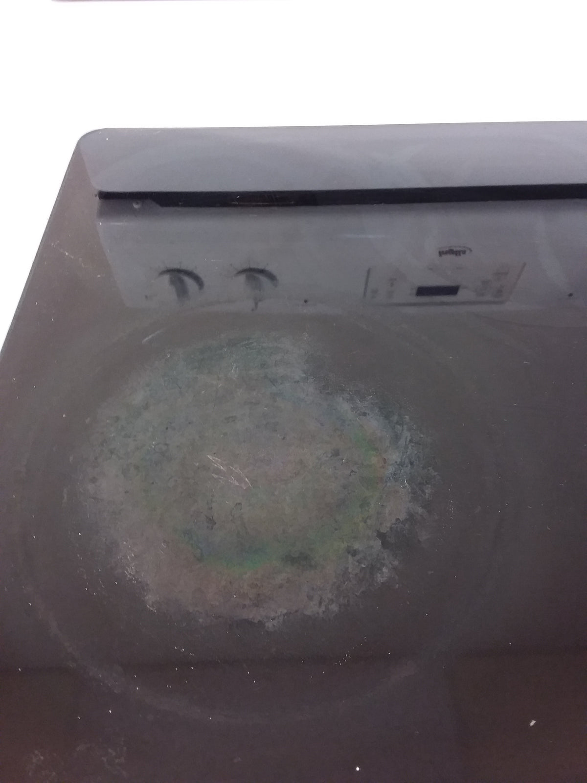 White Glass Top Stove