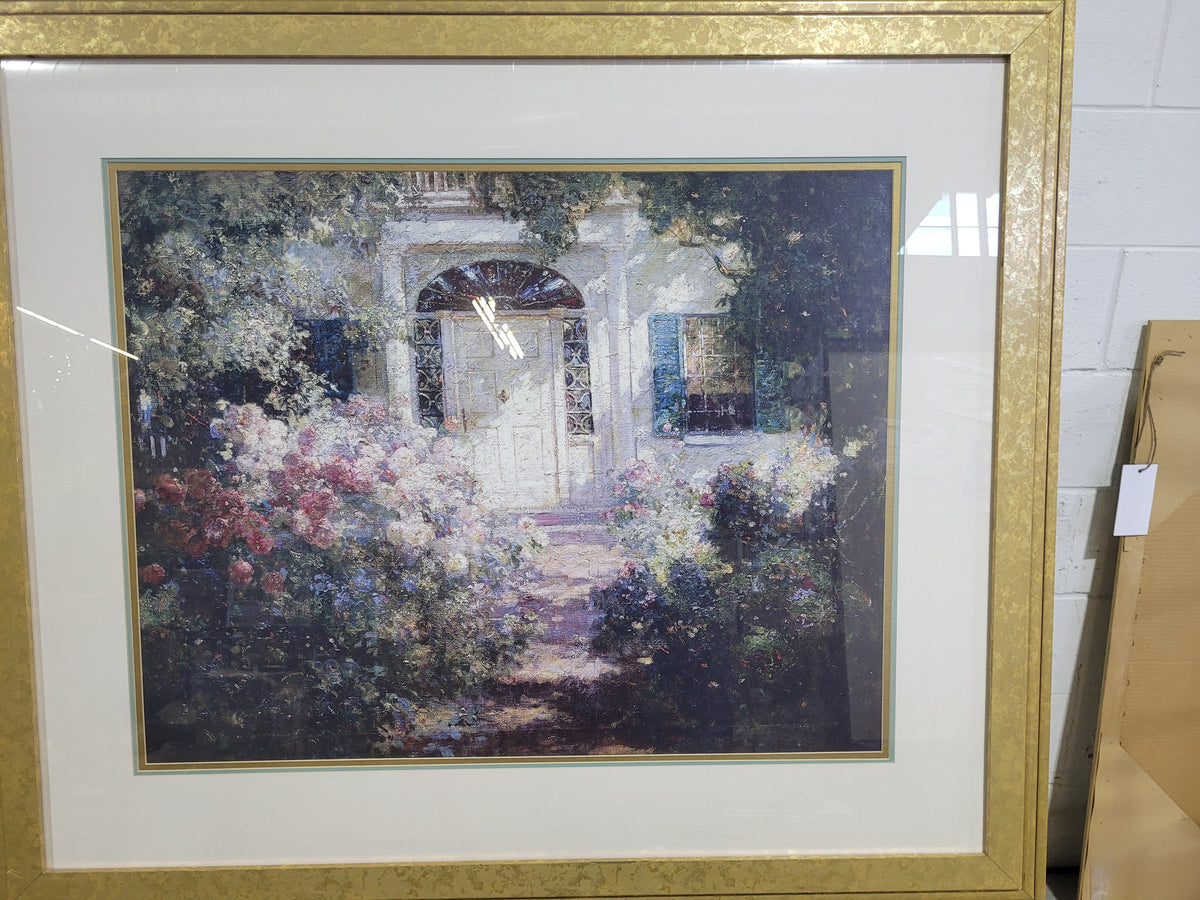 DOORWAY AND GARDEN print