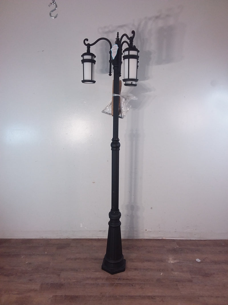 Artcraft Black 3 Light Outdoor Post