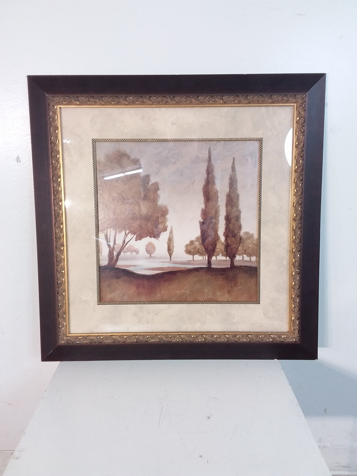 1. Pond Landscape Framed Print