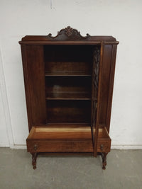 J.L. WITZ FURN CORP Antique Walnut China Cabinet