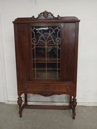 J.L. WITZ FURN CORP Antique Walnut China Cabinet