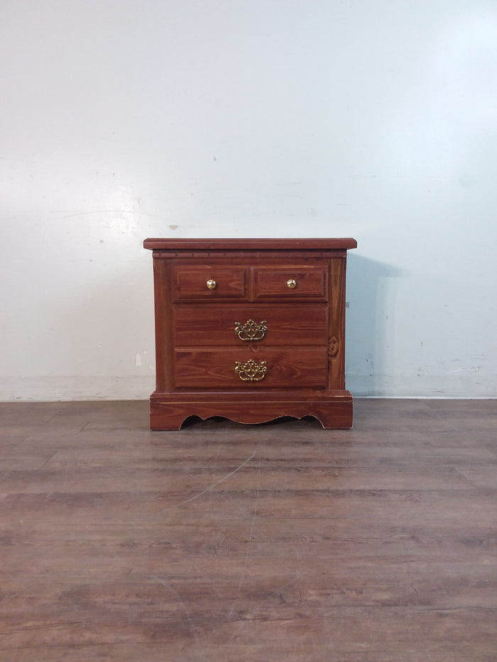 Veneer 2-Drawer Nightstand