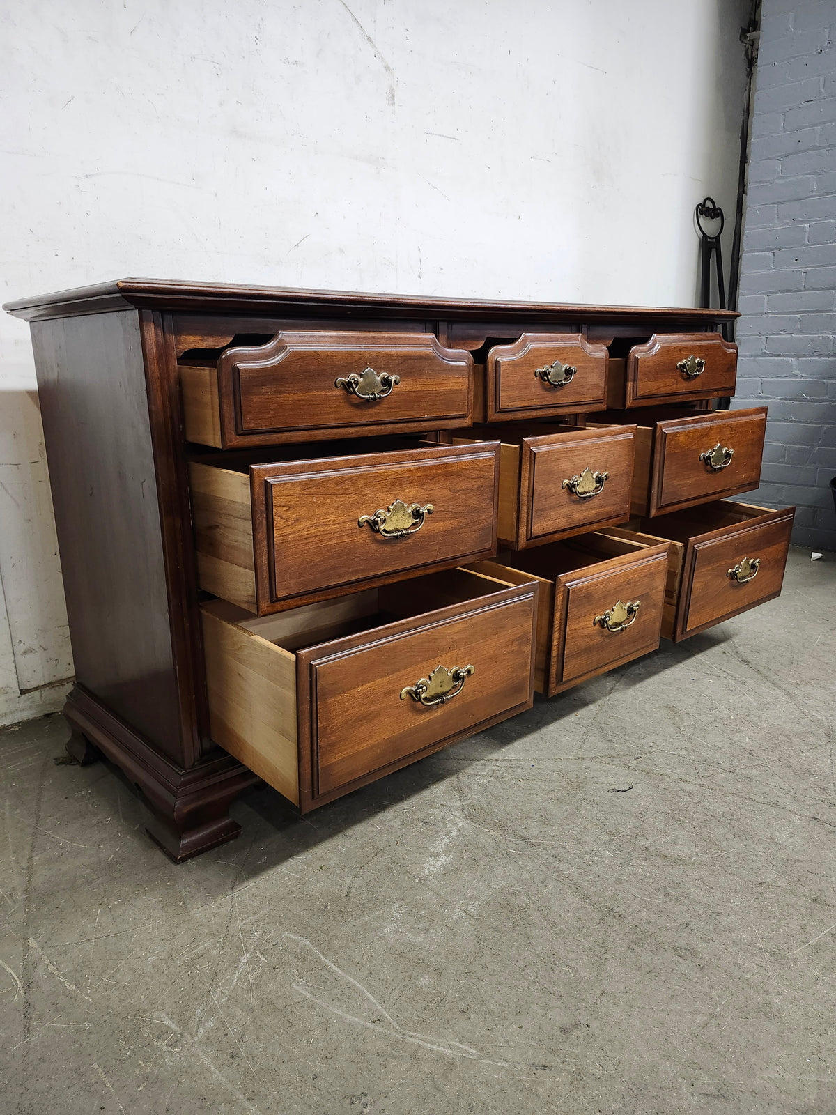 American Drew Solid Pine Rustic Country Dresser