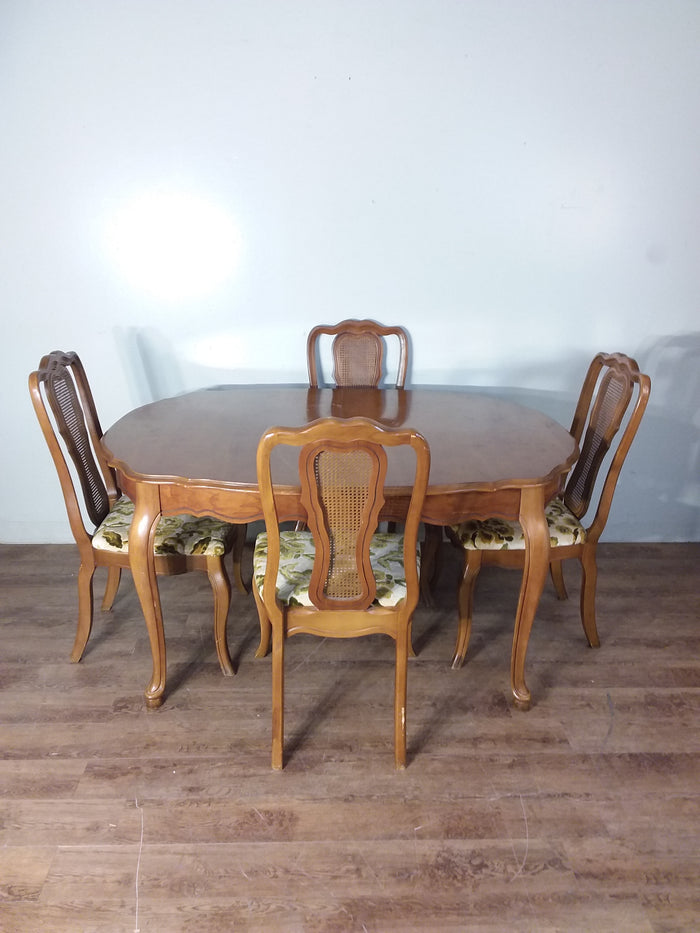 Maple Colored Dining Table & 4 Chairs