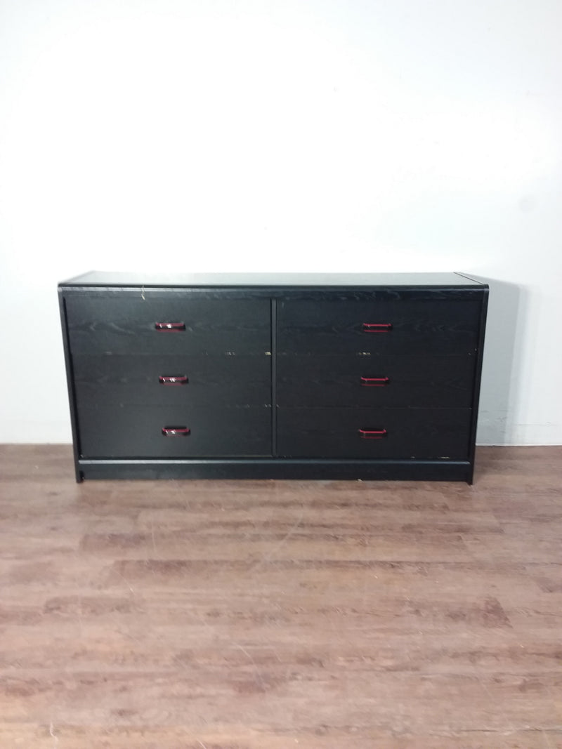 Black 6 Drawer Dresser