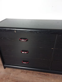 Black 6 Drawer Dresser