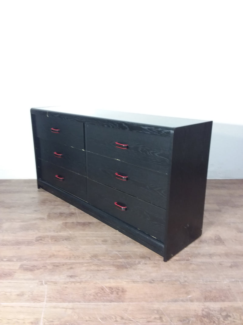 Black 6 Drawer Dresser