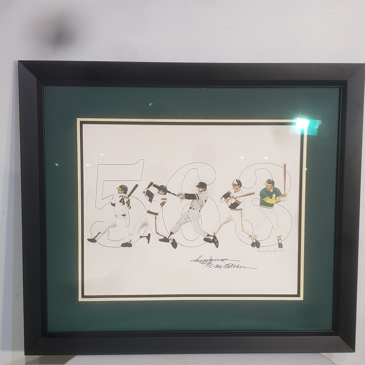 563 HR -  Reggie Jackson Signed Print