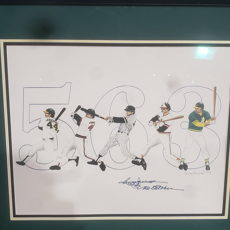 563 HR -  Reggie Jackson Signed Print