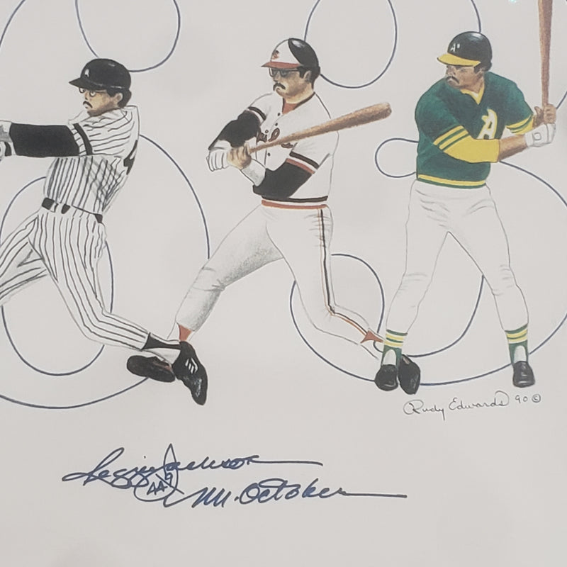 563 HR -  Reggie Jackson Signed Print