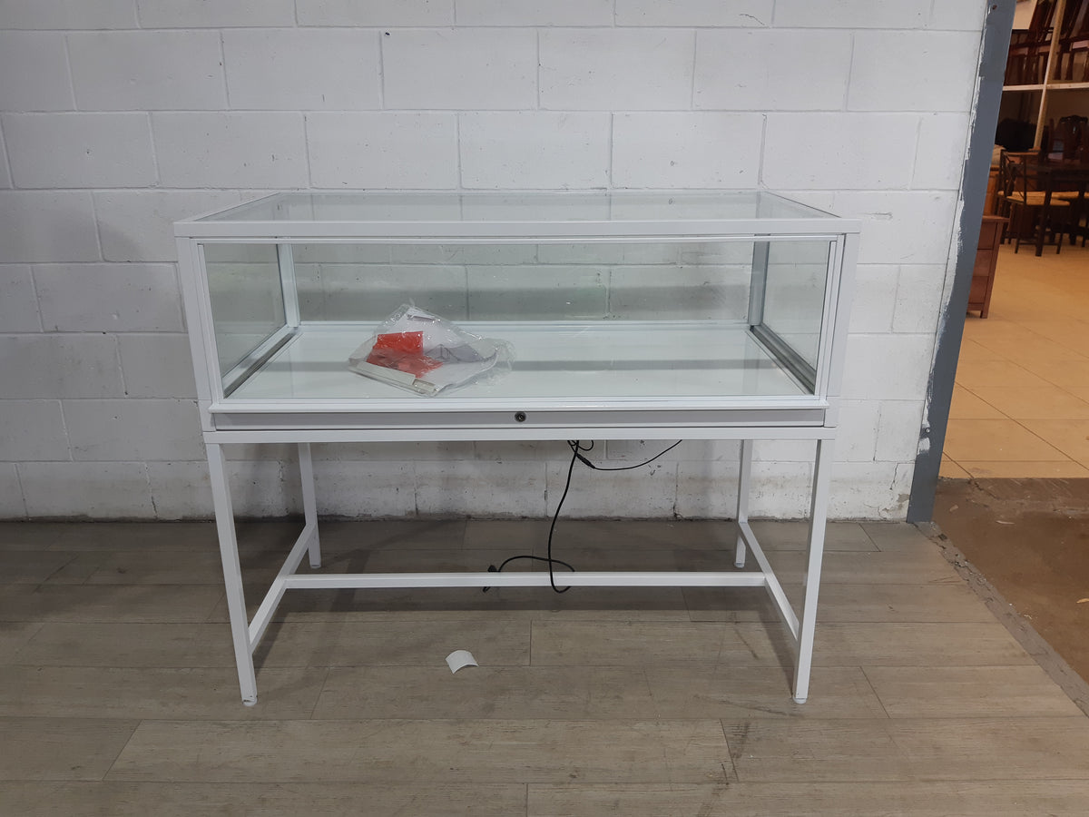 White Aluminium Display Cabinet