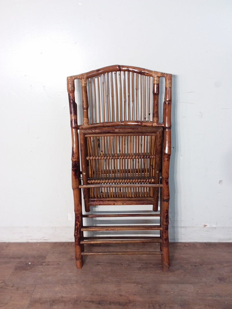 Vintage Folding Bamboo Chair