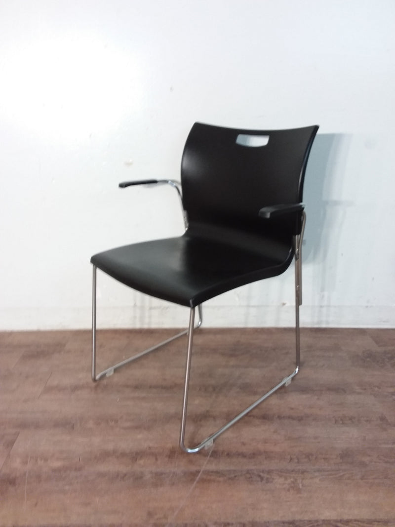 Chrome & Black Office Chair