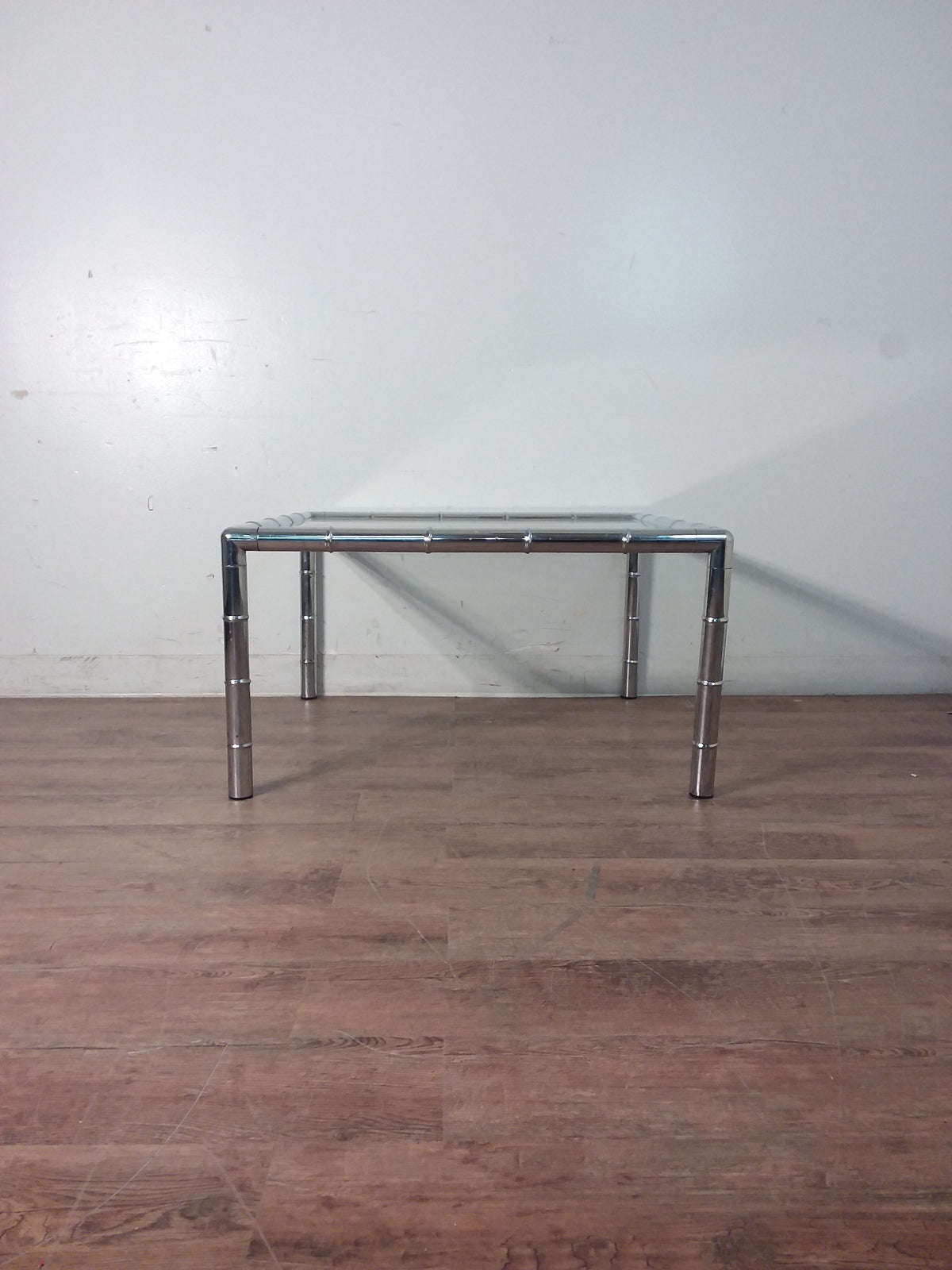 Chrome Glass Top Coffee Table