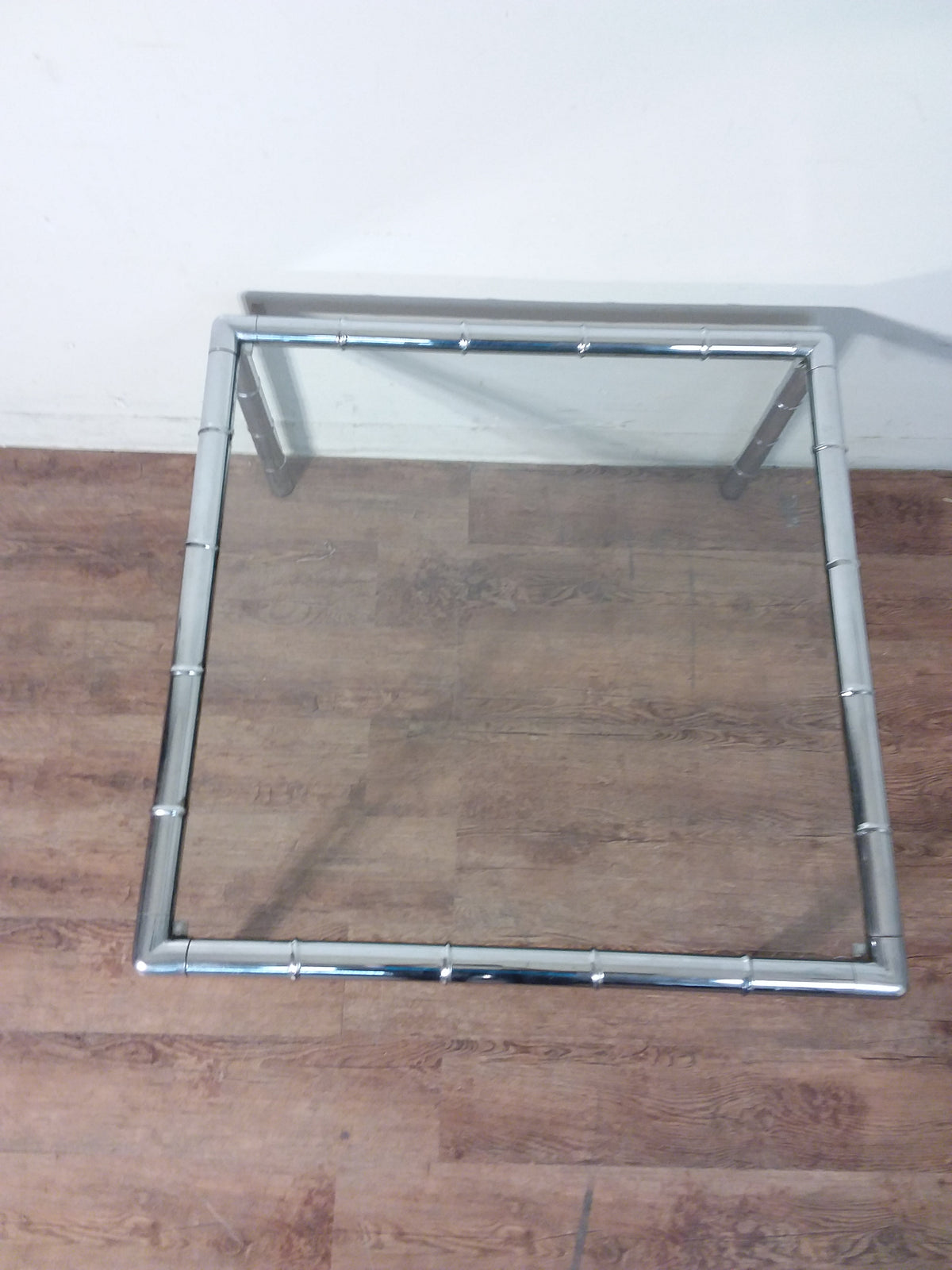 Chrome Glass Top Coffee Table