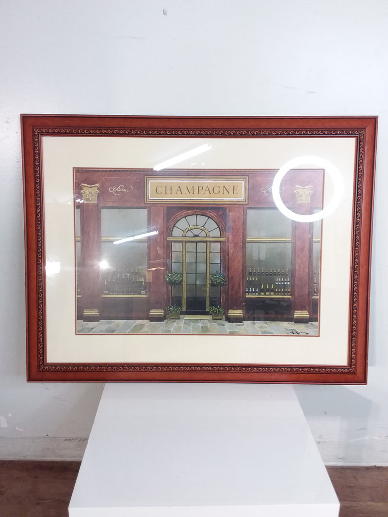 Champagne Storefront Framed Print