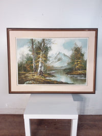 Stream In The Mountains Framed Painting