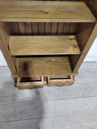 STAINED PINE BOOKCASE