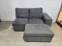 TWO SEATER COUCH WITH PULL OUT AND STORAGE