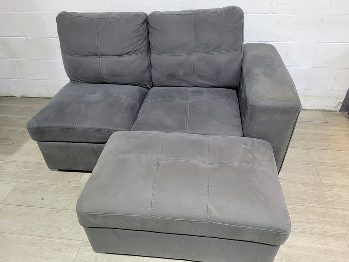 TWO SEATER COUCH WITH PULL OUT AND STORAGE