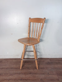 Wood High Kitchen Chair