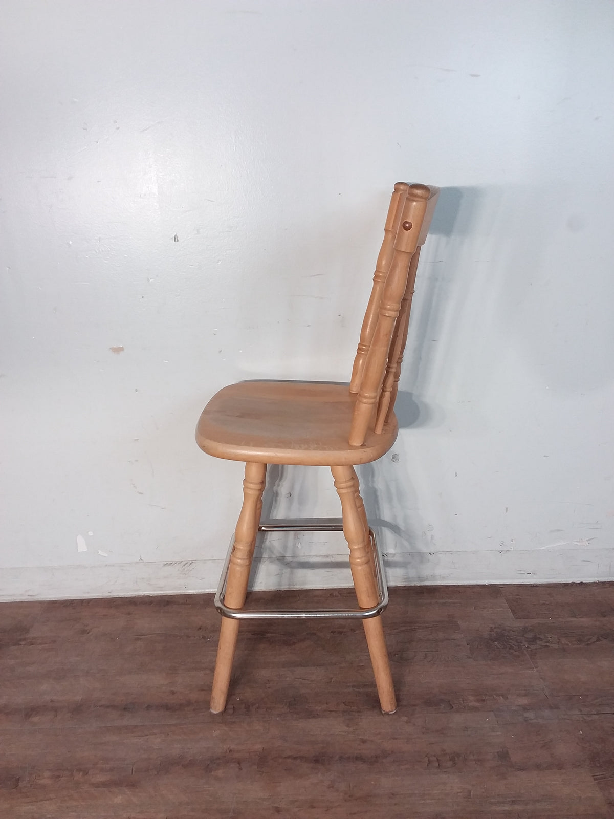 Wood High Kitchen Chair