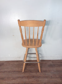 Wood High Kitchen Chair