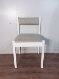 6 White & Grey Dining Chairs