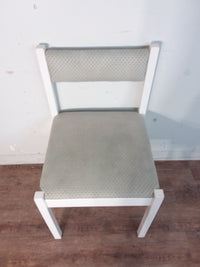 6 White & Grey Dining Chairs