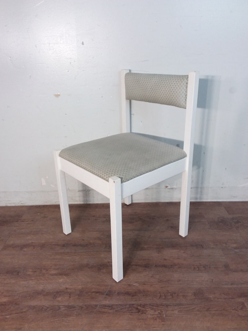 6 White & Grey Dining Chairs