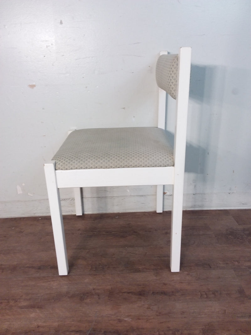 6 White & Grey Dining Chairs