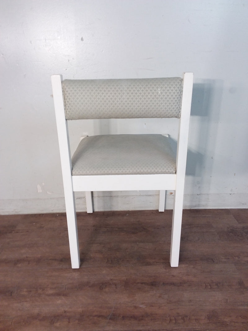 6 White & Grey Dining Chairs