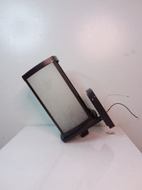 1-Light Wall Sconce in Black With Frosted Glass Shade