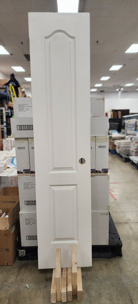 18" x 80" 2 Panel White Wooden Door